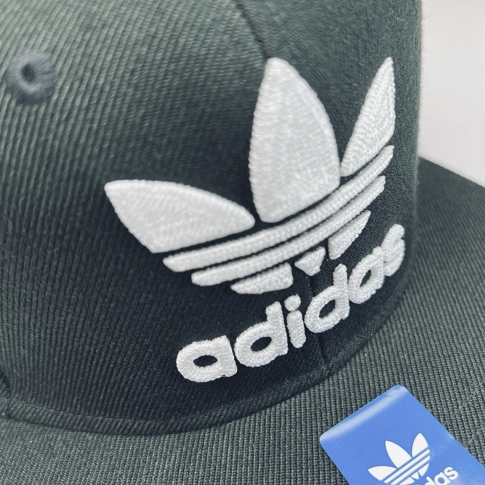Adidas Originals Trefoil Chain Snapback Hat Adjustable Fit Green Under Brim